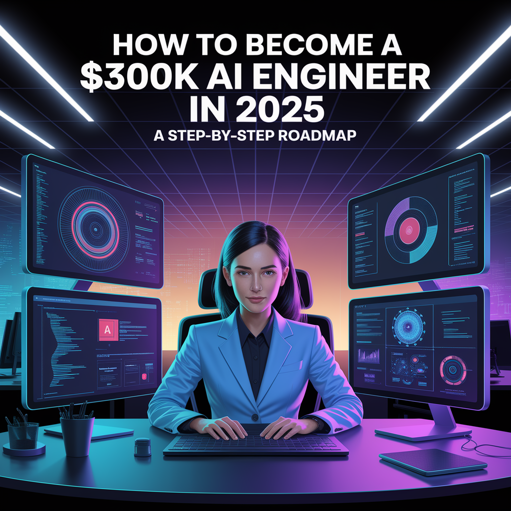 You are currently viewing How to Become a $300K AI Engineer in 2025: A Step-by-Step Roadmap