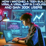 How I Watched a Teen Build a Viral App in 3 Hours and Gain 300K Users