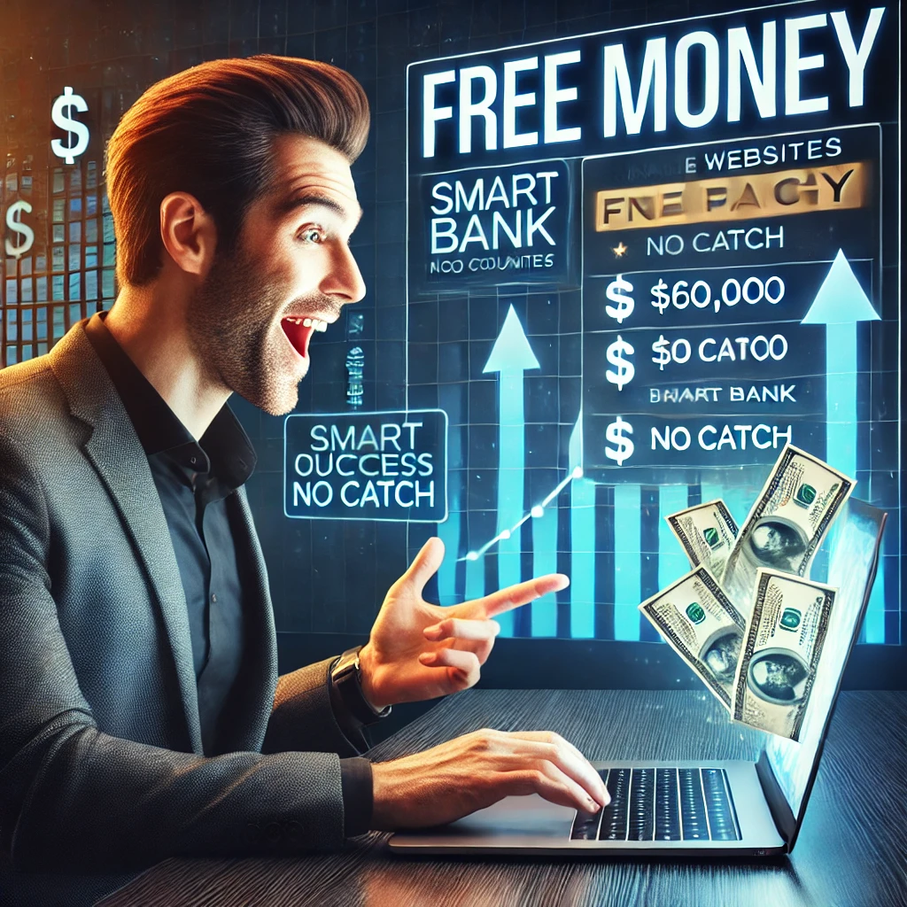 Read more about the article Top 6 Websites Offering Free Money Up to $60,000 Without Any Catch