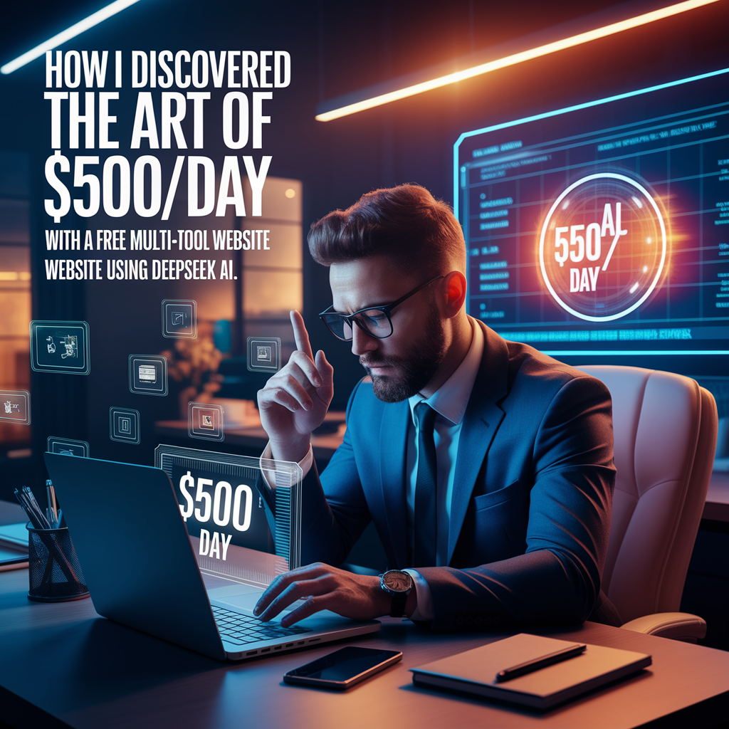 You are currently viewing How I Discovered the Art of Earning $500/Day with a Free Multi-Tool Website Using DeepSeek AI