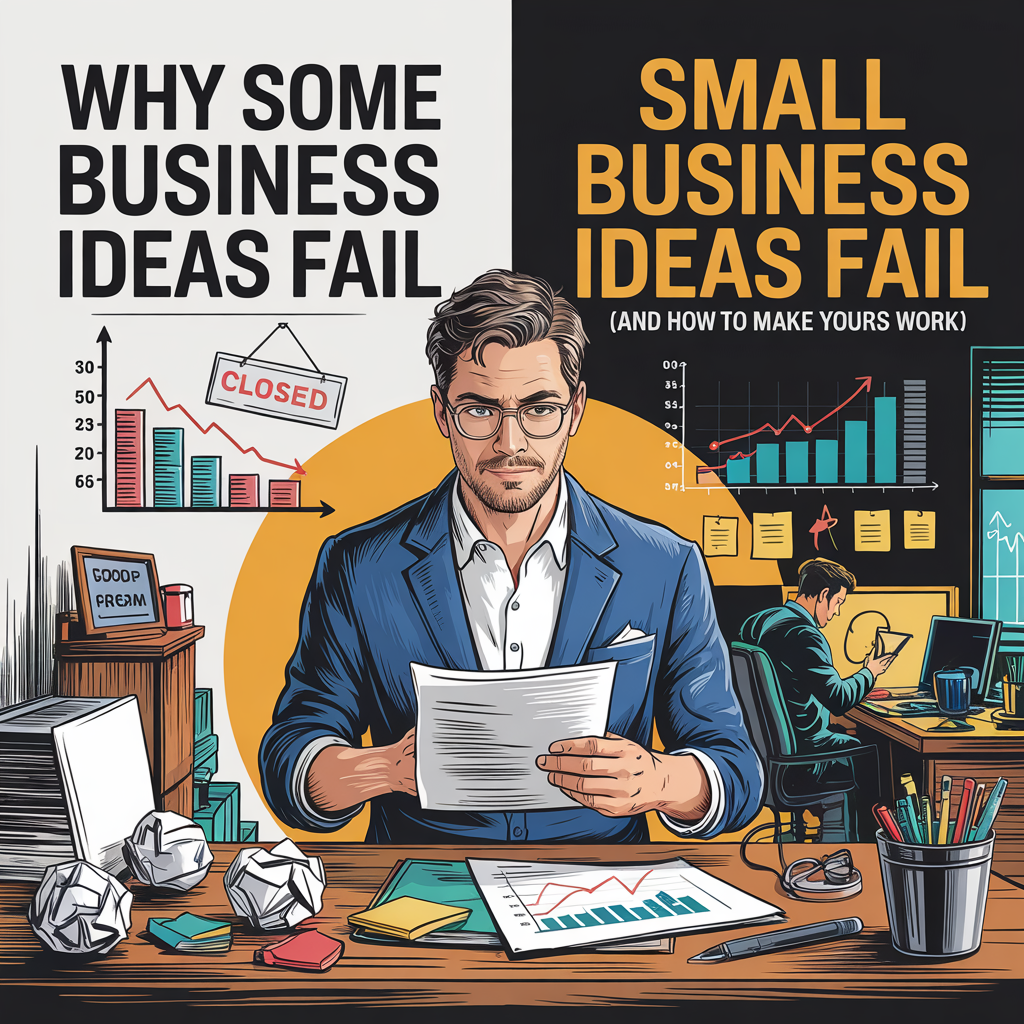 Read more about the article Why Some Small Business Ideas Fail (And How to Make Yours Work)
