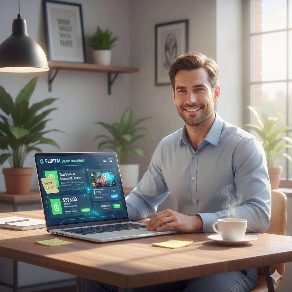 Read more about the article The Bounty System: How FlipITAI Rewards Virality