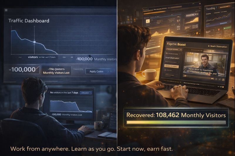 Read more about the article How to Recover 100K Monthly Visitors Using AI UGC