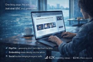 Read more about the article How One Blog Page Can Generate $3K Monthly Using Viral UGC