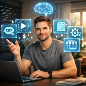 Read more about the article 5 Proven AI Side Hustles That Can Make You Real Money From Home Without Any Technical Skills