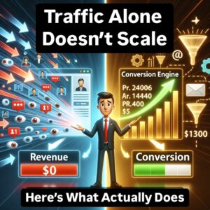 Read more about the article Why Traffic Alone Doesn’t Scale a Business (And What Does)