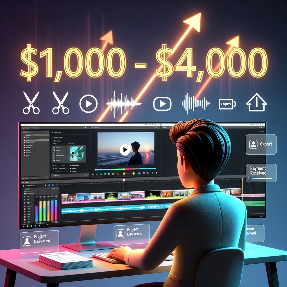 You are currently viewing How Video Editors Are Making $1,000 to $4,000 Editing Simple Clips