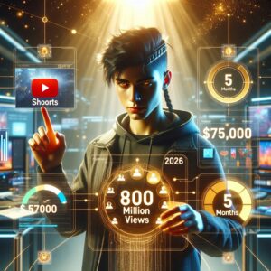 Read more about the article How This Faceless YouTube Shorts Strategy Generated 800 Million Views and $75,000 in Just 5 Months
