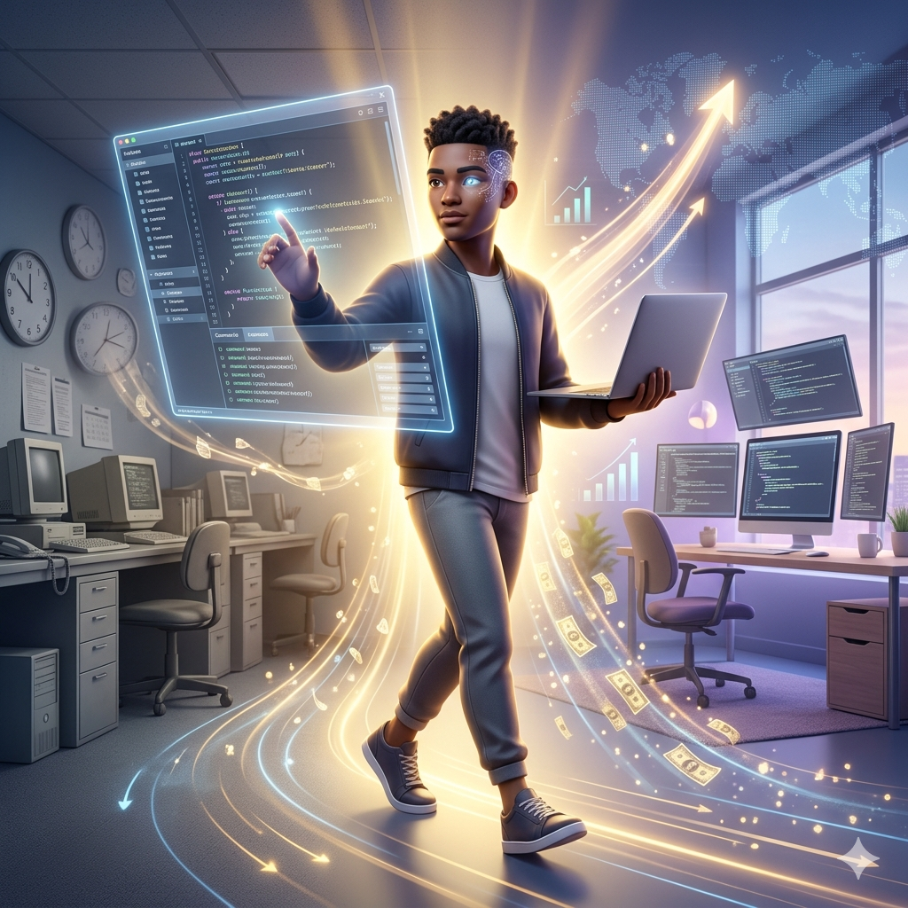 You are currently viewing How To Code Your Way Out Of A Dead-End Job And Into A $65,000 Remote Tech Career