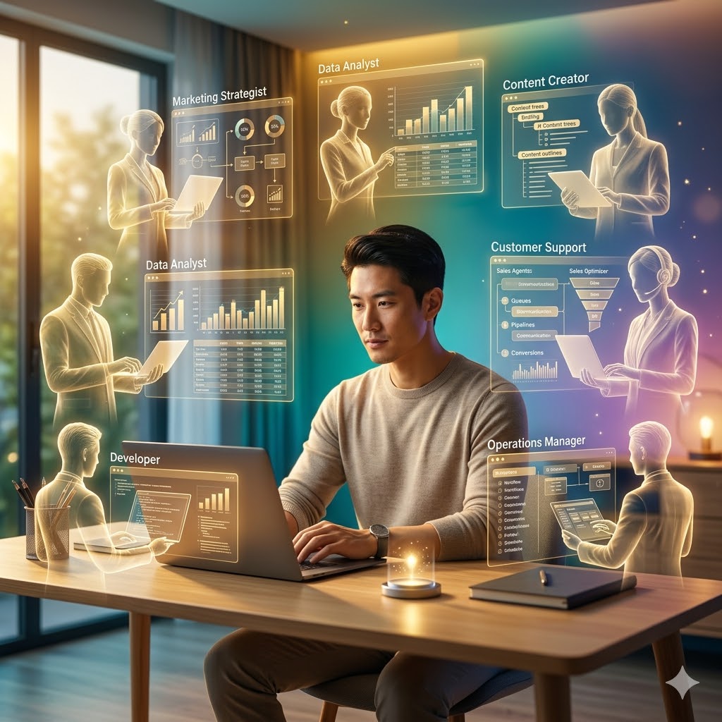 You are currently viewing How to Simulate an Entire Expert Team With AI Agents for Less Than $50/Month — The Solopreneur’s Secret Weapon in 2026