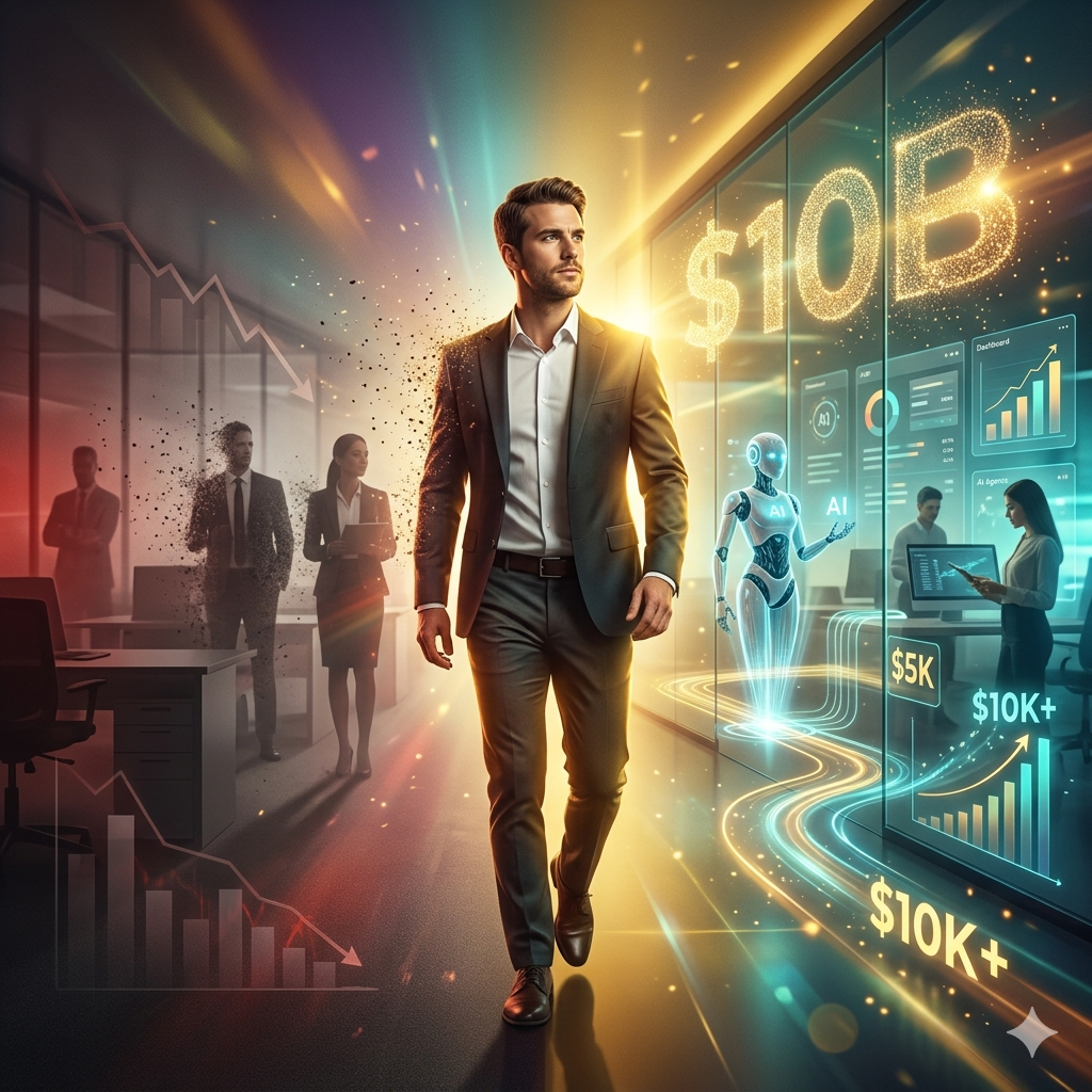 You are currently viewing AI Is Replacing Professionals at $10 Billion Startups — Here’s How to Be on the Right Side of This Shift and Build Your Own AI Income Instead
