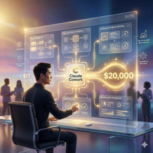 Read more about the article How This $17 Claude Cowork Tool Can Help You Build a One Person AI Business That Makes $20,000 a Month in 2026