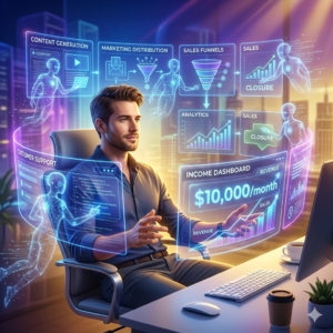 Read more about the article How to Build a 1-Person Business With AI Agents and Make $10K a Month Without Writing a Single Word