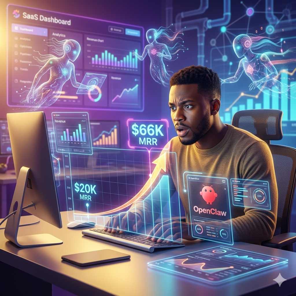 You are currently viewing How This SaaS Founder Used OpenClaw Agentic Growth Hacks to Explode from 20K to 66K MRR in 35 Days