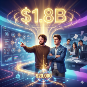 Read more about the article How 1 Man and His Brother Built The First One Person AI Billion Dollar Company Worth $1.8 Billion With Just $20,000 and No Outside Investors