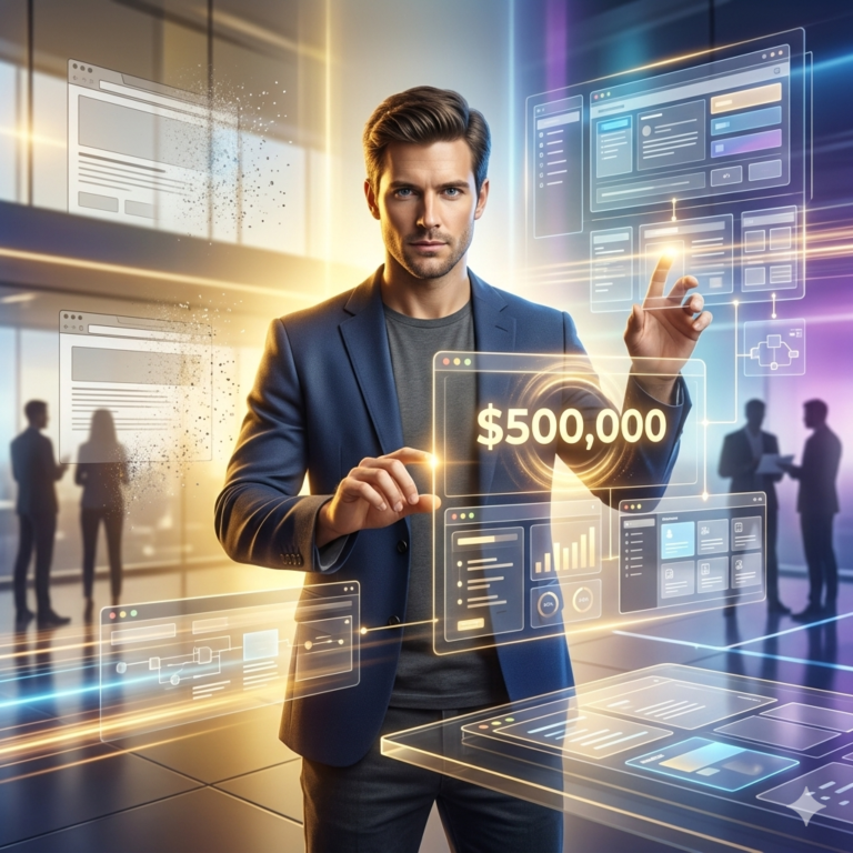 build utility website passive income with AI