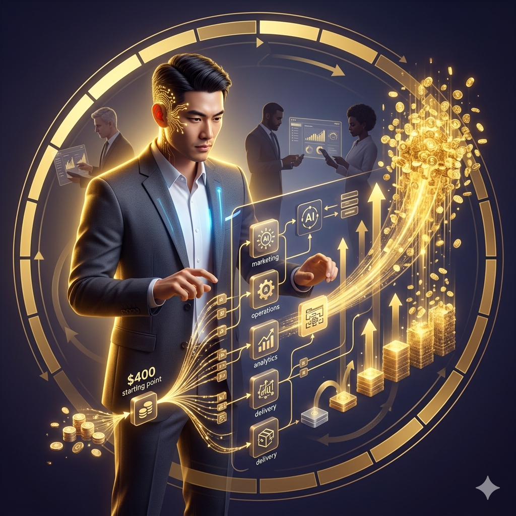 You are currently viewing How One Person Built a $2.5 Million AI Business in 12 Months With No Coding and Just $400 to Start