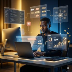 Read more about the article How to Start a 1-Person AI Business With Claude Code in 30 Days and Make $10K/Month