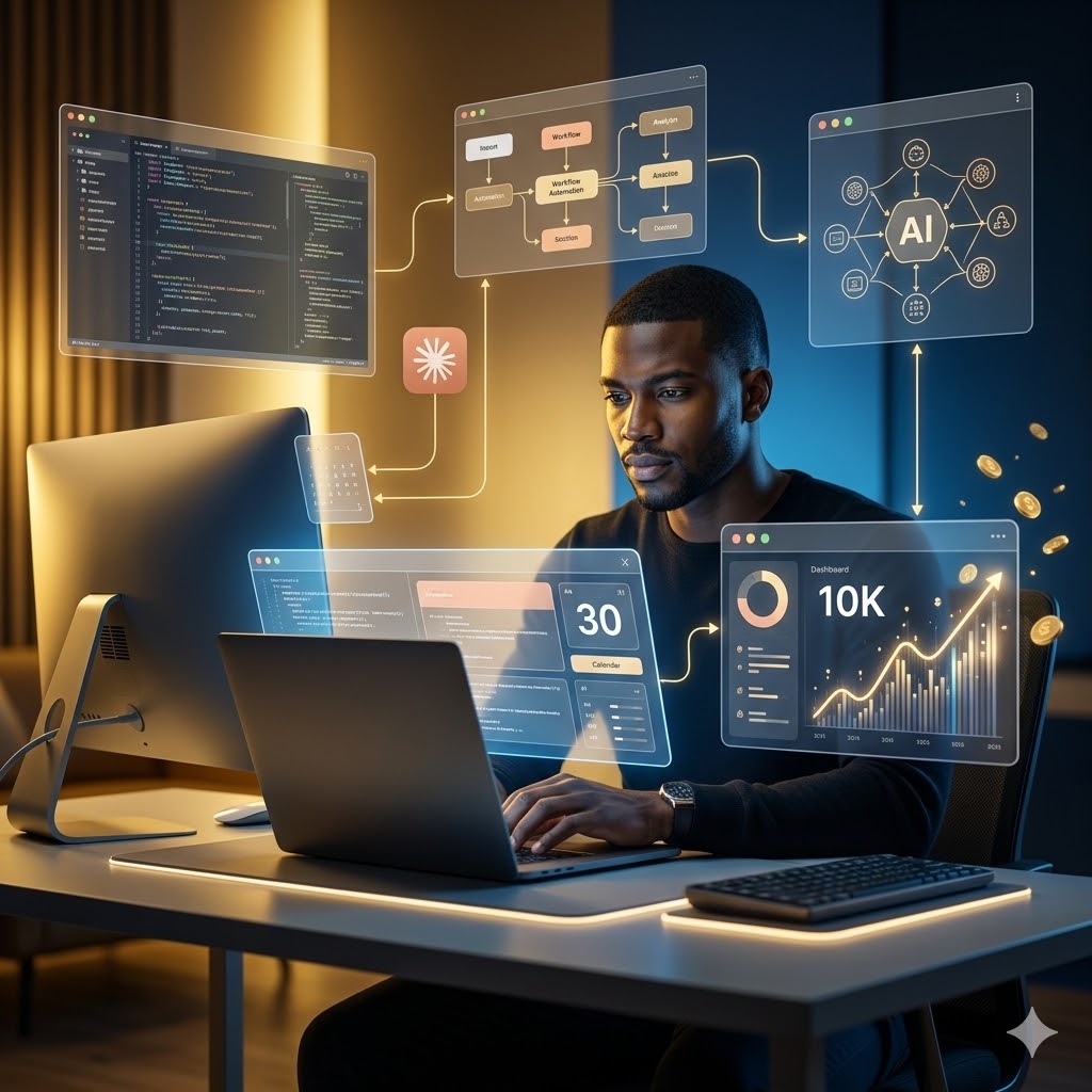 You are currently viewing How to Start a 1-Person AI Business With Claude Code in 30 Days and Make $10K/Month