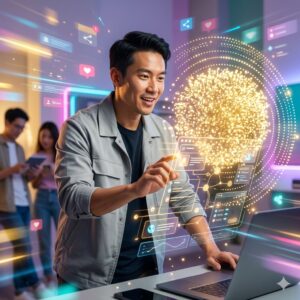 Read more about the article AI Social Media Marketing — How to Grow Your Brand to 100k Followers for Free
