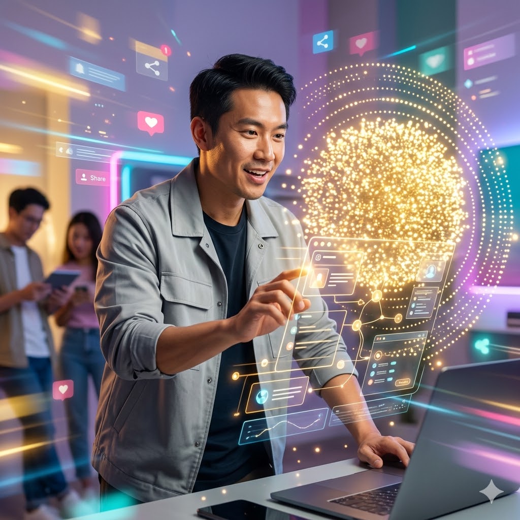 You are currently viewing AI Social Media Marketing — How to Grow Your Brand to 100k Followers for Free