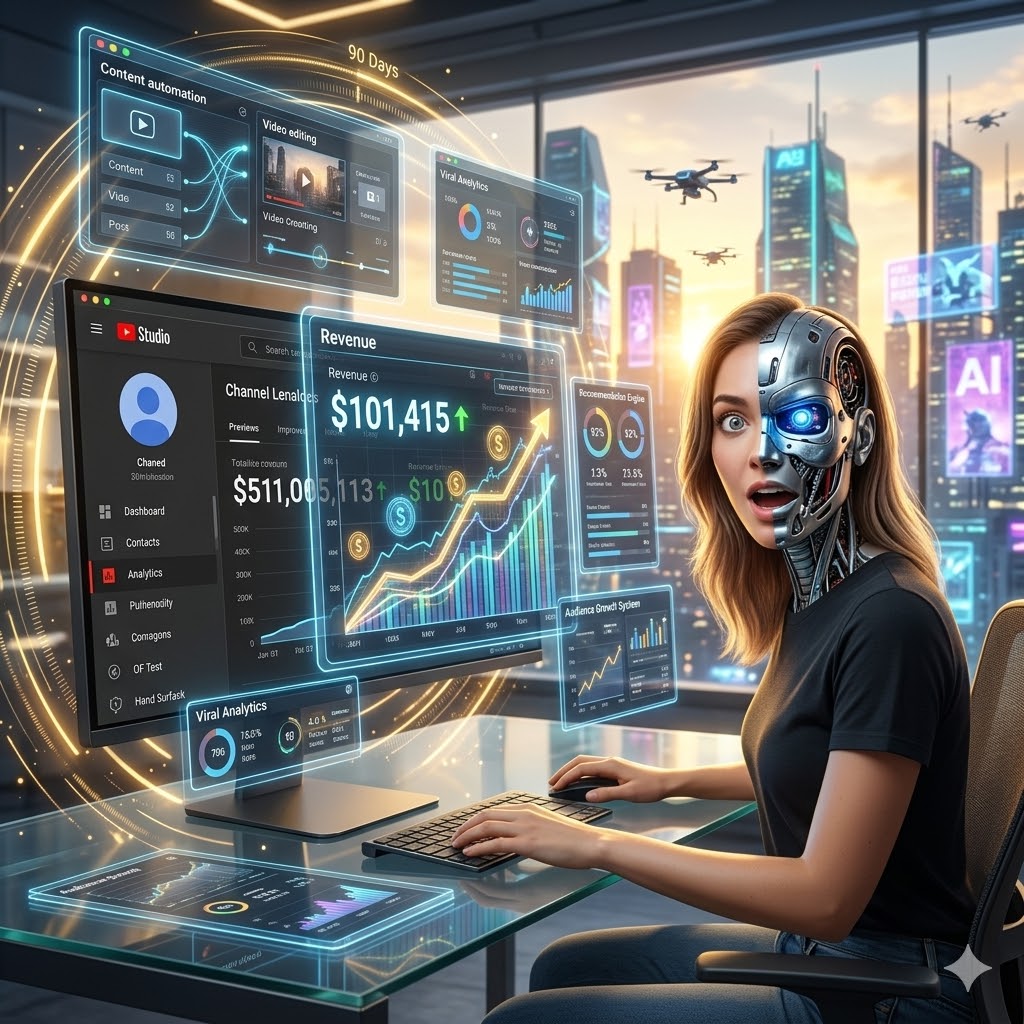 You are currently viewing How an AI YouTube System Generated $101,415 in Just 90 Days