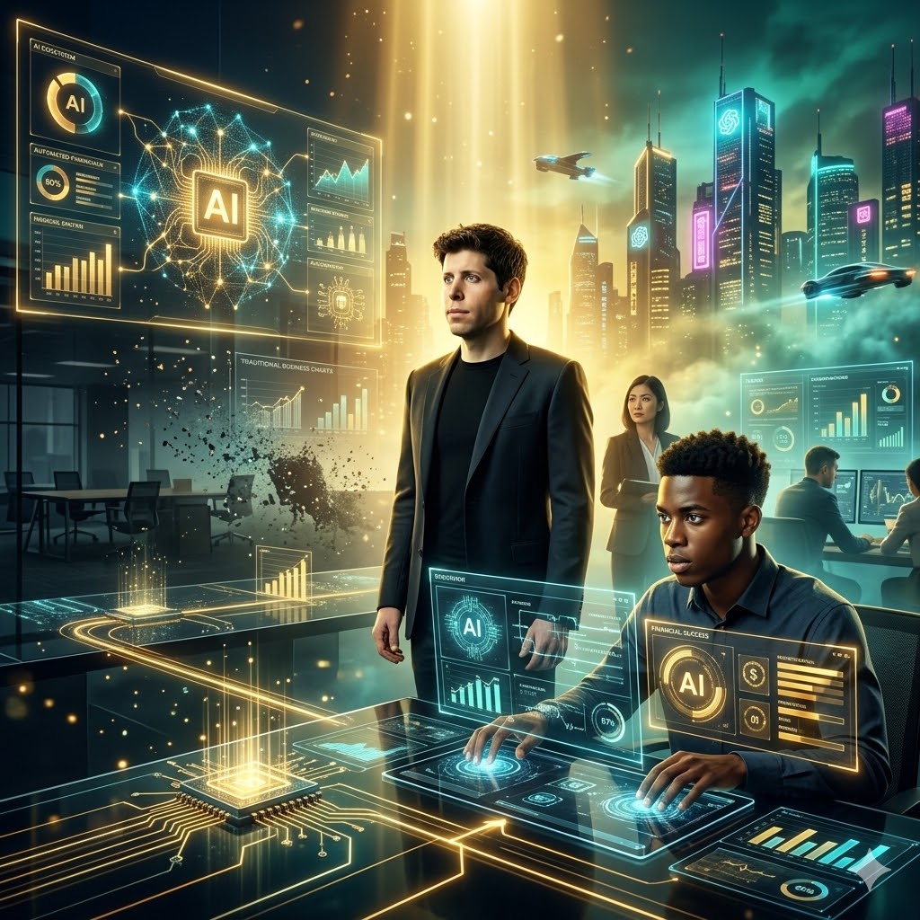 You are currently viewing Sam Altman Said Self-Running AI Companies Will Replace 80% of Startups — Here’s Your Play