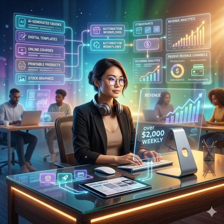 AI-generated digital product for passive income