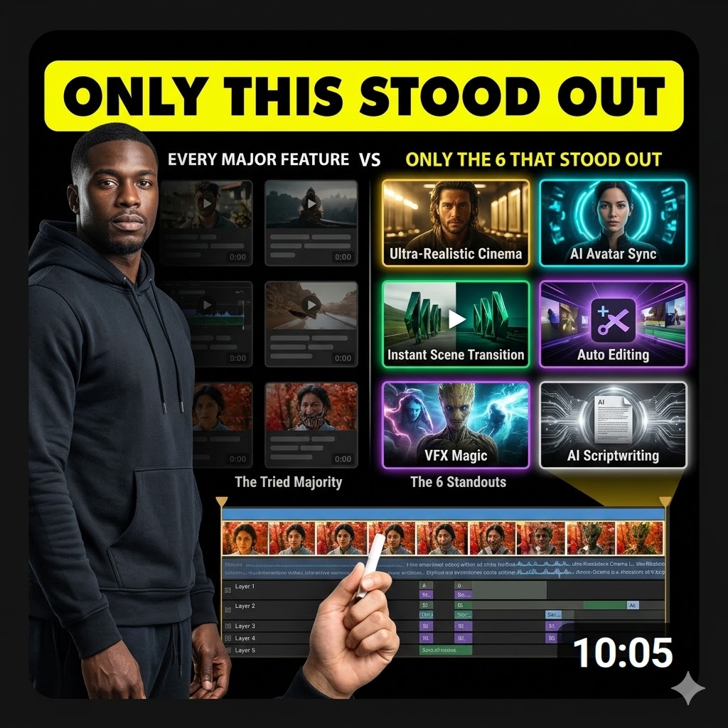 You are currently viewing I Tried Every Major AI Video Feature — Only These 6 Truly Stood Out