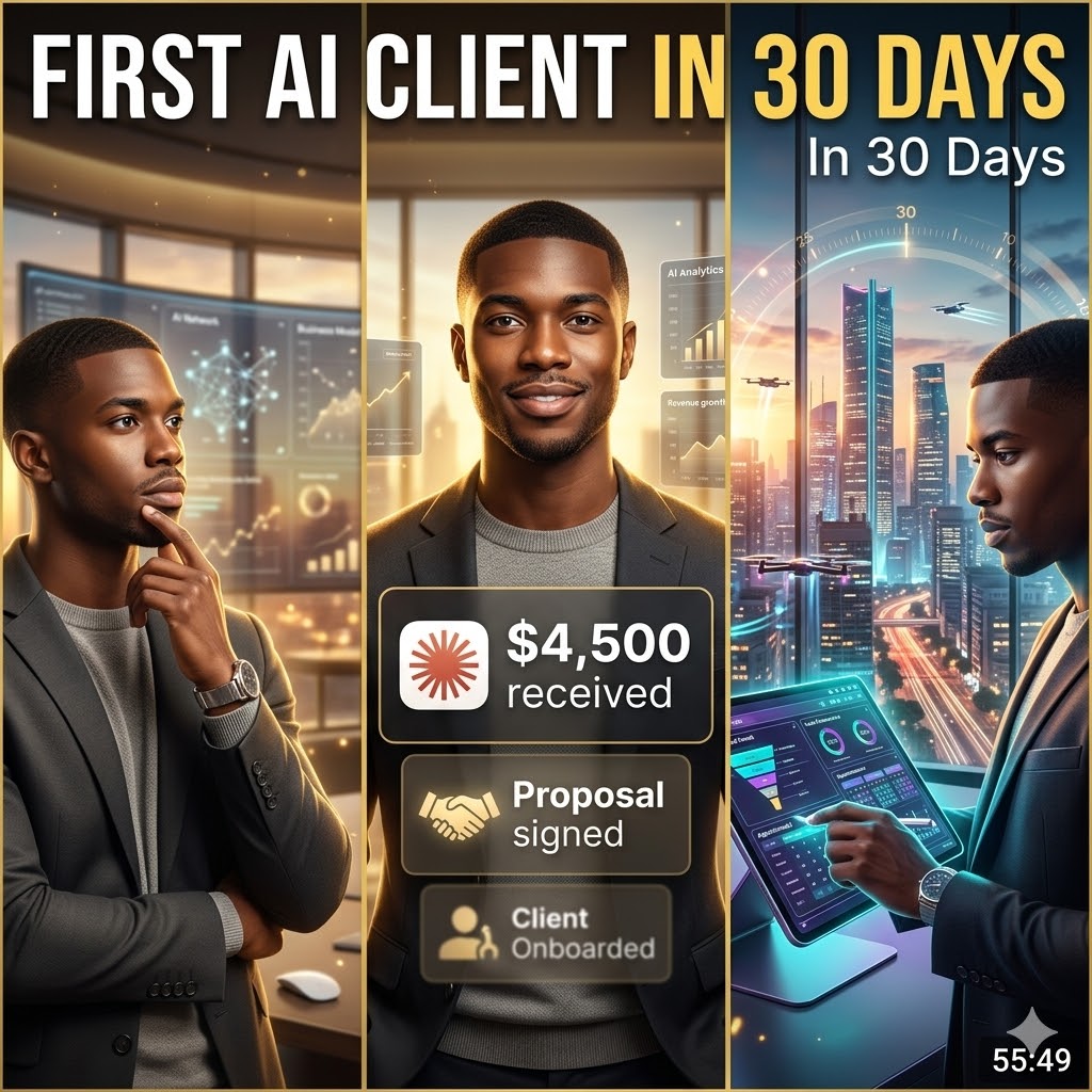 You are currently viewing How I’d Land My First AI Agency Client in Just 30 Days