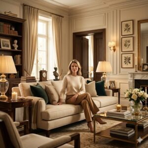 Read more about the article The Old Money Living Room Formula — Quiet Luxury That Never Goes Out of Style