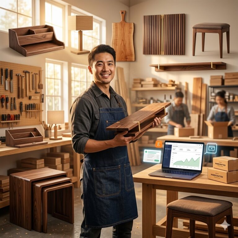 profitable woodworking projects selling on Etsy weekly