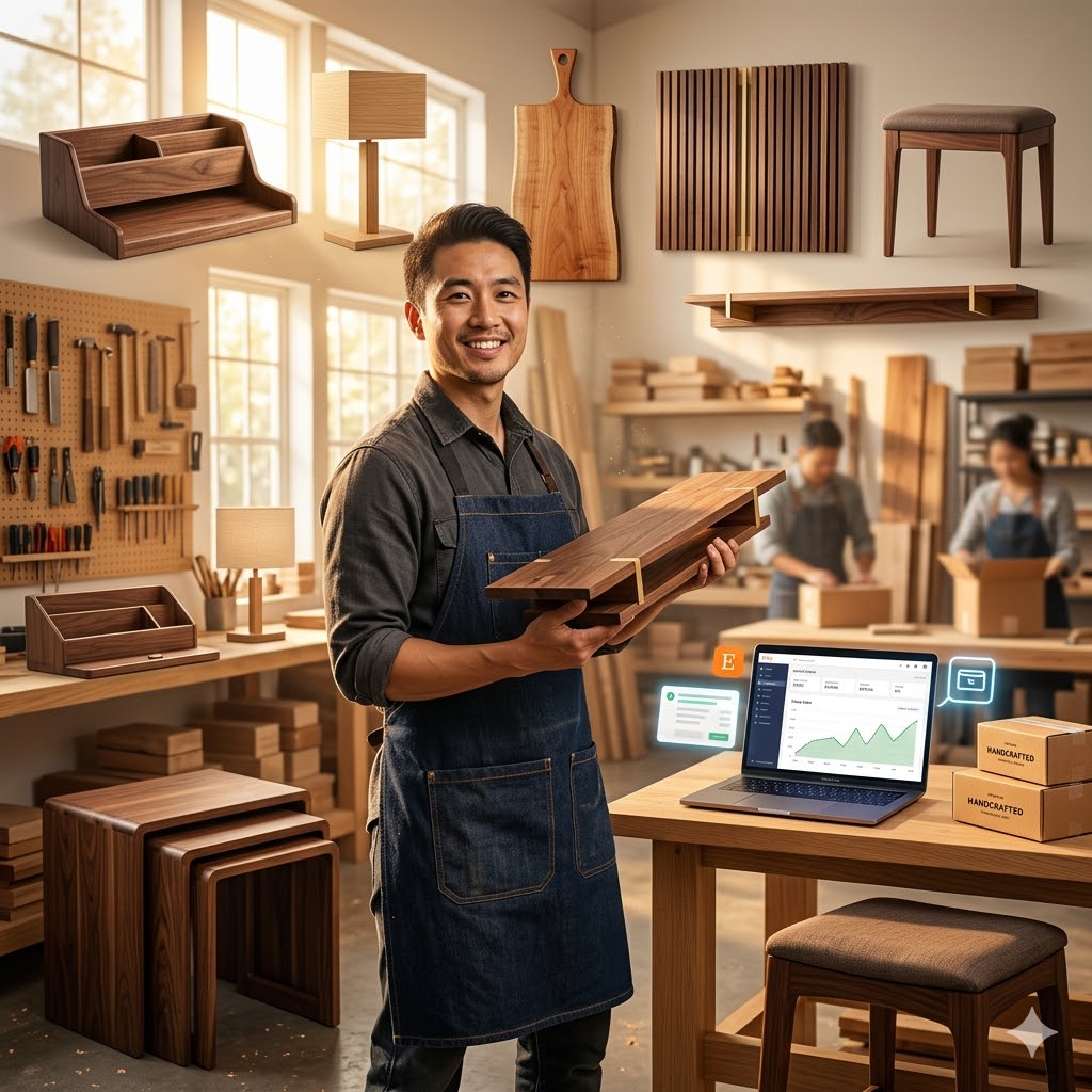 You are currently viewing 7 Profitable Wood Projects That Sell for $500+ on Etsy Every Single Week