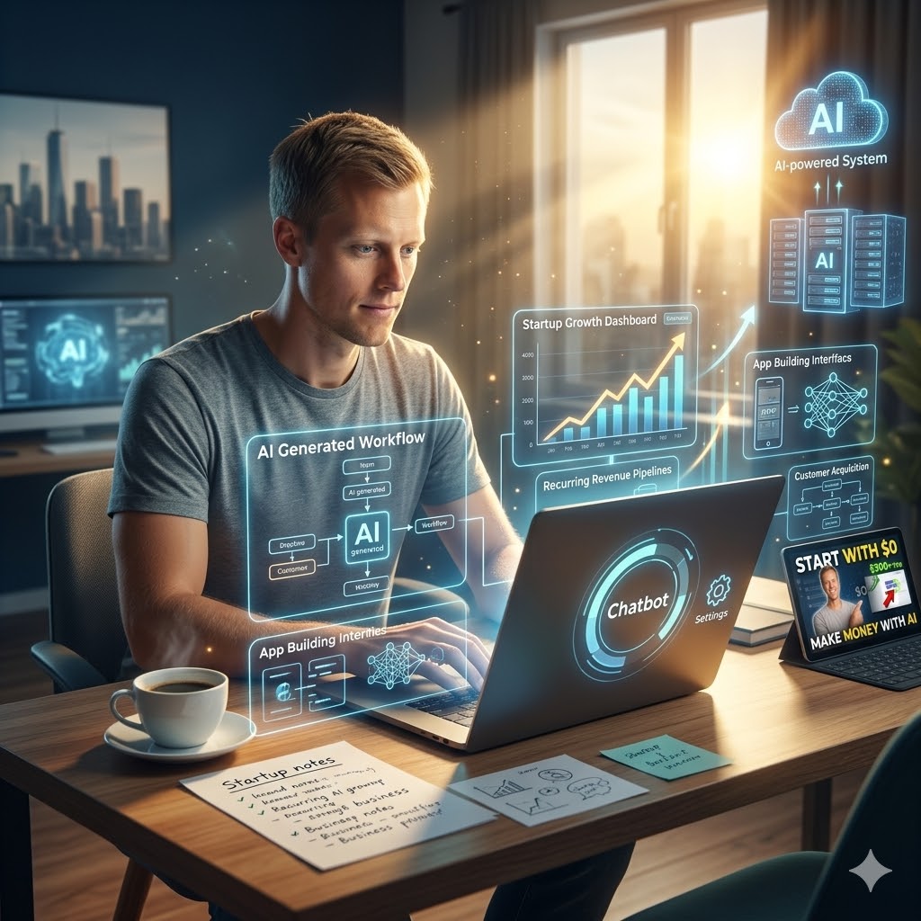 You are currently viewing How to Start an AI Business With $0 and a Laptop