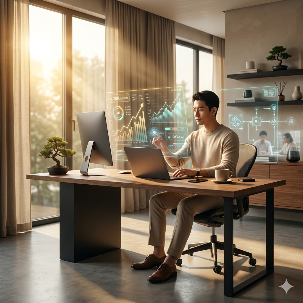 You are currently viewing How to Build a Minimalist Work From Home Setup That Earns $10k/Month with AI