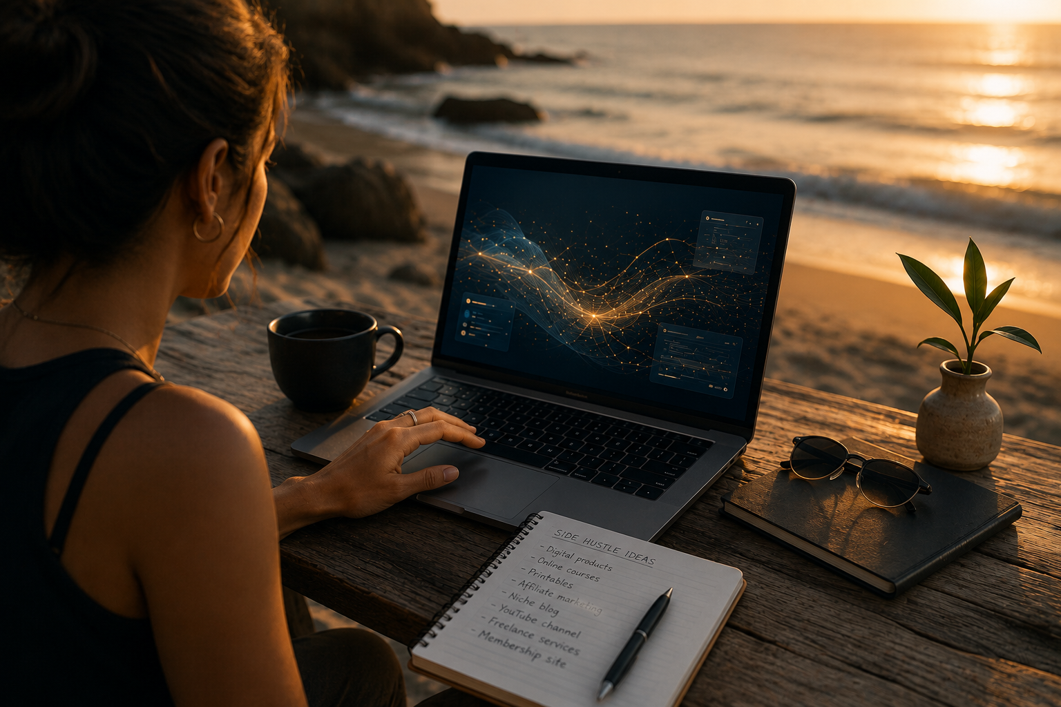 You are currently viewing 7 Digital Side Hustles You Can Start Today Using AI Tools
