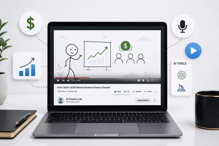 AI workflow for faceless YouTube channel growth