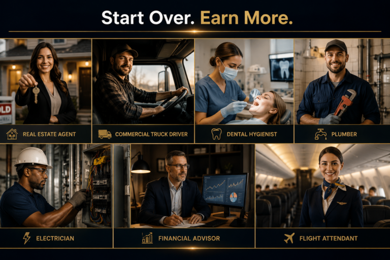 high-paying jobs for starting over without a degree