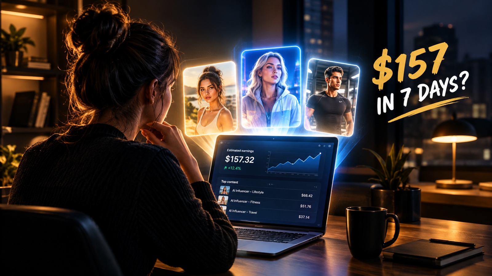 You are currently viewing I Tried the Laziest AI Side Hustle for 7 Days — Here’s What $157 Actually Looks Like