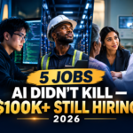 5 Jobs Paying $100K+ That AI Didn’t Kill — And Employers Still Need Workers