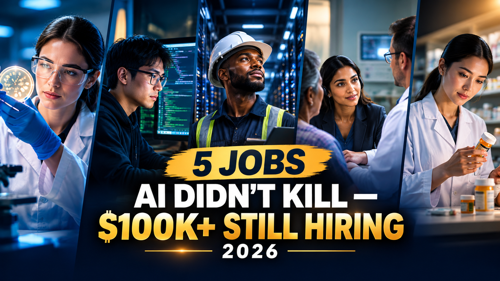 You are currently viewing 5 Jobs Paying $100K+ That AI Didn’t Kill — And Employers Still Need Workers