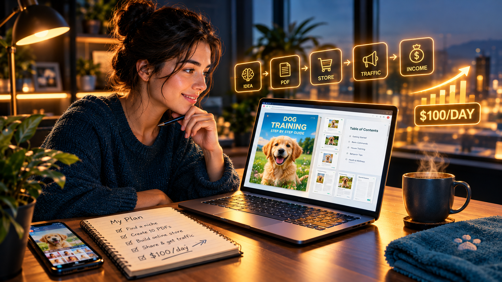 You are currently viewing The ChatGPT PDF Side Hustle — My Plan to Turn Digital Downloads Into $100 a Day